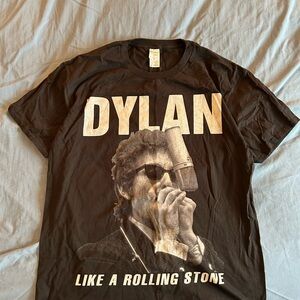 Vintage Bob Dylan Like A Rolling Stone Double Sided T Shirt Size XL Canada Band